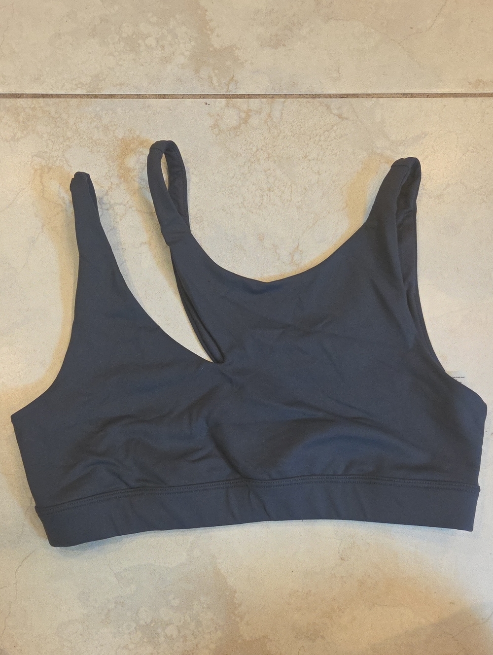 ALO Yoga Dark Grey Seamless Sports Bra